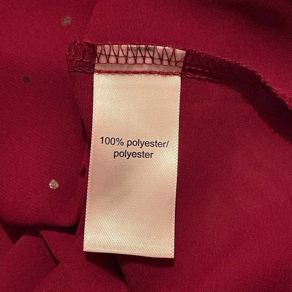 Maurices deep red blouse - Picture 4 of 4